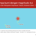 Gempa Magnitudo 4,7 Guncang Talaud, BMKG Imbau Warga Tetap Tenang