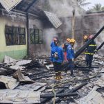 Gedung Kesenian SMPN 4 Sungai Kunyit Hangus Terbakar, Penyebabnya Diduga Korsleting Listrik