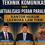 Kantor Hukum Lexnora Law Firm Gelar Diklat Paralegal, Hartono : Cetak Paralegal Unggul dan Beretika
