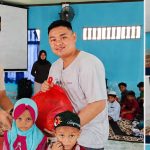 Kasat Reskrim Polres Mempawah Santuni Anak Yatim di Desa Penibung