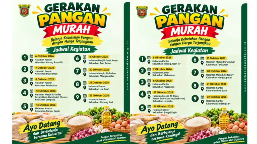 GPM Samarinda Oktober 2026 Digelar di 9 Kelurahan